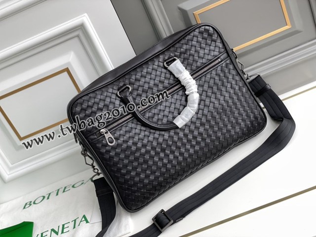 Bottega veneta高端男包 98038 寶緹嘉手工編織原廠進口胎牛皮男士手袋 BV經典款男士手提公事包  gxz1369